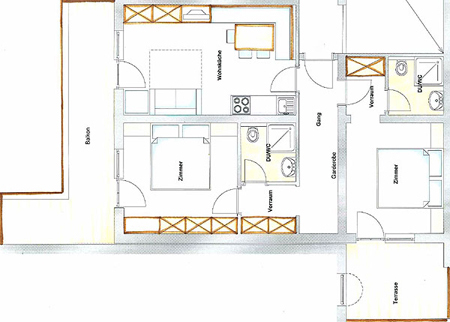 Floor plans Apartment B Strobl